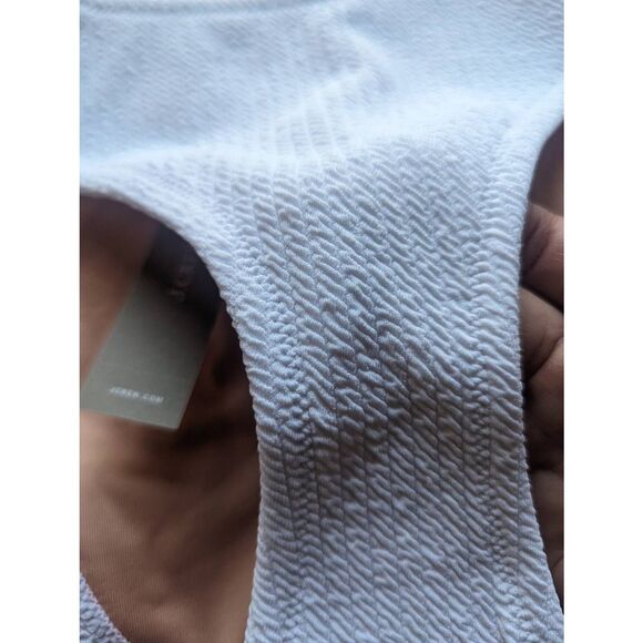 J. CREW RE-IMAGINED Textured Curved Waist Cheeky Bikini Bottom - Picture 4 of 5